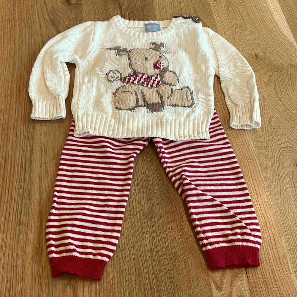 Super cute Reindeer sweater set!